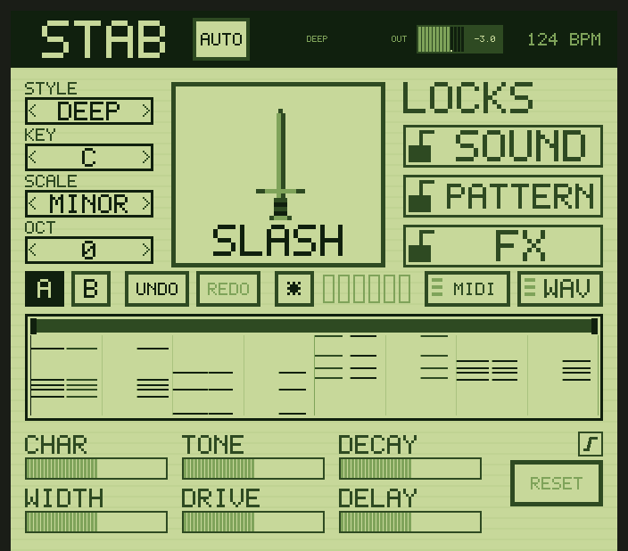 STAB, playing DEEP in C minor.